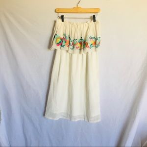 Missy Robertson strapless dress